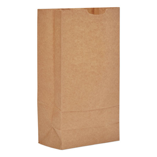 Grocery Paper Bags, 35 lb Capacity, #10, 6.31" x 4.19" x 12.38", Kraft, 2,000 Bags