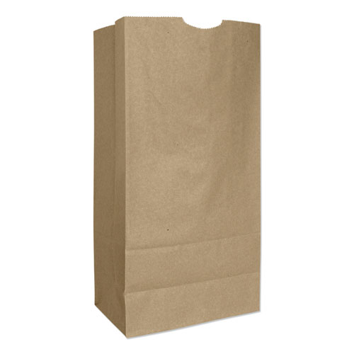 General Grocery Paper Bags, 57 lbs Capacity, #16, 7.75"w x 4.81"d x 16"h, Kraft, 500 Bags