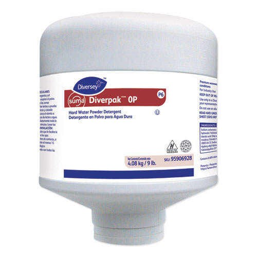 Suma Diverpak OP Hard Water Powder Detergent, 9 lb Capsule