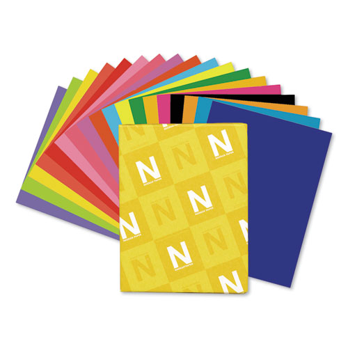 Astrobrights® Color Cardstock, 65 lb Cover Weight, 8.5 x 11, Assorted Bright Colors, 50/Pack