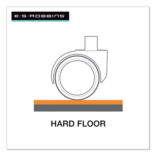 Image of Es Robbins® Everlife Chair Mat For Hard Floors, Heavy Use, Rectangular, 46 X 60, Clear
