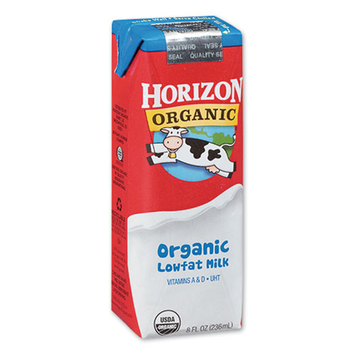 Low Fat Milk, 1% Plain, 8 oz, 18/Carton