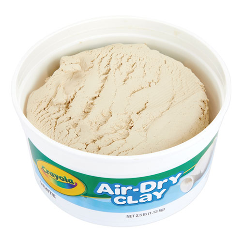 Image of Crayola® Air-Dry Clay,White,  2.5 Lbs