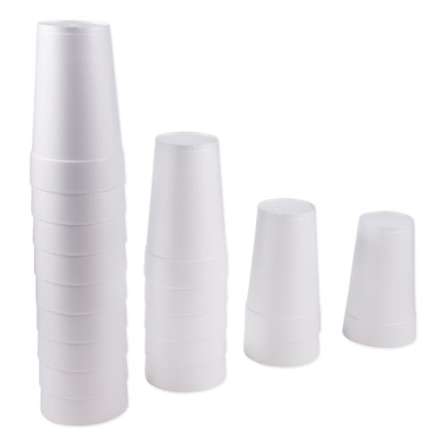 Foam Drink Cups, 44 oz, White, 20/Sleeve, 15 Sleeves/Carton