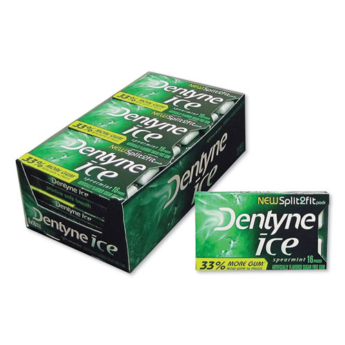 Dentyne Ice® Sugarless Gum, Arctic Chill, 16 Pieces/Pack, 9 Packs/Box