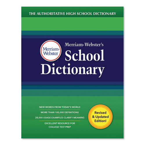 Merriam Webster® School Dictionary, Grades 9-11, Hardcover, 1,280 Pages