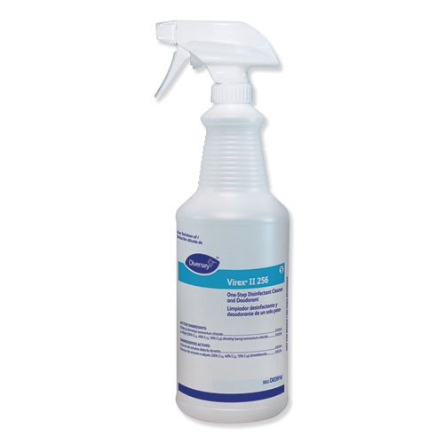 Virex II 256 Empty Spray Bottle, 32 oz, Clear, 12/Carton