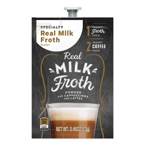FLAVIA Real Milk Froth Freshpacks, 0.46 oz Packet, 72 Packets/Carton