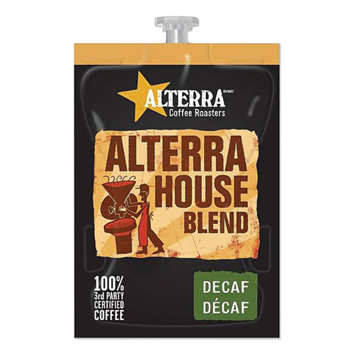 Coffee Freshpack Pods, House Blend Decaf, Light Roast, 0.25, 100/Carton