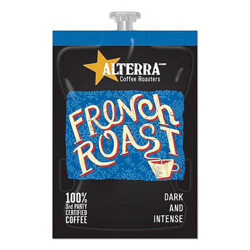 Image of Coffee Freshpack Pods, French Roast, Dark Roast, 0.32 oz, 100/Carton