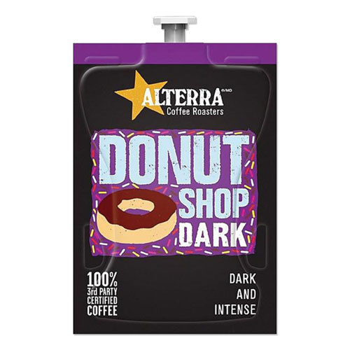 ALTERRA® Coffee Freshpack Pods, Donut Shop Dark, Dark Roast, 0.28 oz, 100/Carton