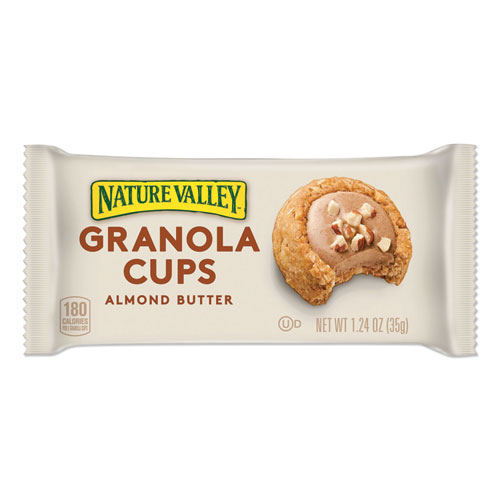 Granola Cups, Almond Butter, 1.24 oz Pack, 12/Box