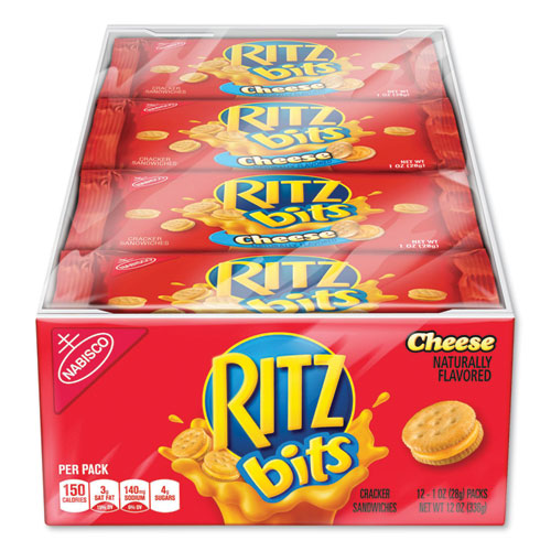 Ritz Bits, Cheese, 1 oz Pouch, 12/Pack