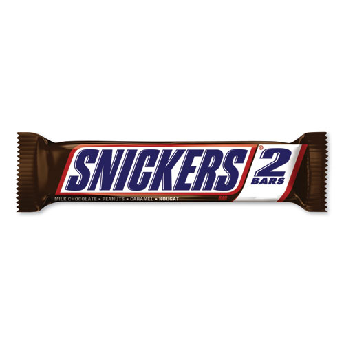 Snickers® Sharing Size Chocolate Bars, Milk Chocolate, 3.29 oz, 24/Box