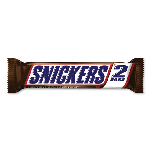 Image of Snickers® Sharing Size Chocolate Bars, Milk Chocolate, 3.29 Oz, 24/Box