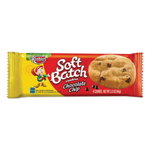 Keebler® Soft Batch Chocolate Chip Cookies, 2.2 oz, 12/Box
