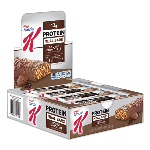 Image of Special K Double Chocolate Protein Bars, 1.59 oz, 8/Box