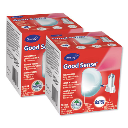 Image of Good Sense Automatic Spray System, Tuscan Garden Scent, 0.67 oz Cartridge, 12/Carton
