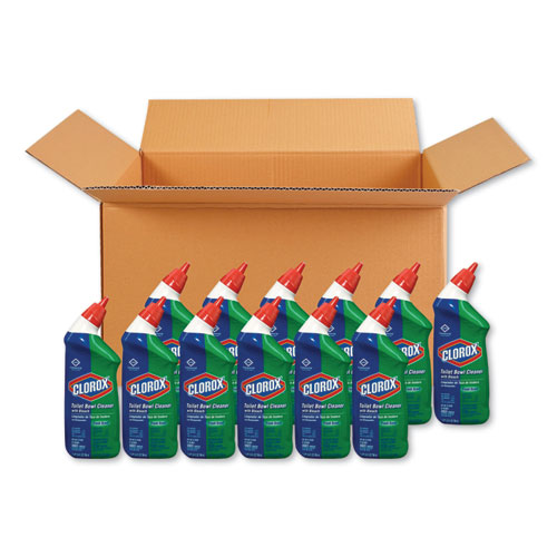 Clorox® Toilet Bowl Cleaner with Bleach, Fresh Scent, 24 oz Bottle, 12/Carton