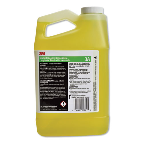 Neutral Cleaner Concentrate 3A, Fresh Scent, 0.5 gal Bottle, 4/Carton