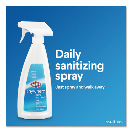 Anywhere Hard Surface Sanitizing Spray, 22 oz Spray Bottle, 9/Carton