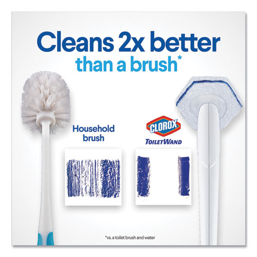 Image of Clorox® Toiletwand Disposable Toilet Cleaning System: Handle, Caddy And Refills, White