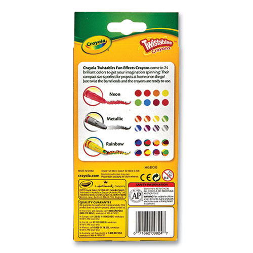 Image of Crayola® Twistables Mini Crayons, Assorted, 24/Pack