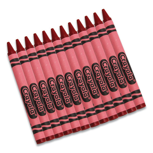 Image of Bulk Crayons, Red, 12/Box