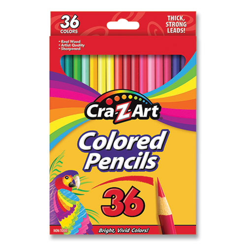 Cra-Z-Art® Colored Pencils, 36 Assorted Lead/Barrel Colors, 36/Box