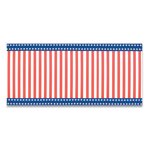 Corobuff Corrugated Paper Roll, 48" x 25 ft, Stars and Stripes