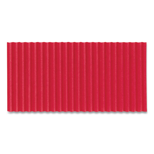 Pacon® Corobuff Corrugated Paper Roll, 48" X 25 Ft, Flame Red
