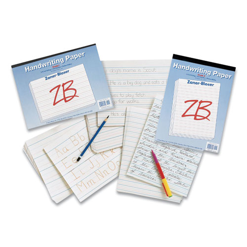 Multi-Program Handwriting Paper, 30 lb Bond Weight, 3/4" Long Rule, Two-Sided, 8 x 10.5, 500/Pack