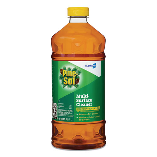 Image of Multi-Surface Cleaner Disinfectant, Pine, 60oz Bottle, 6 Bottles/Carton