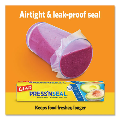 Glad Cling N Seal Plastic Food Wrap, 300 Square Foot Roll 