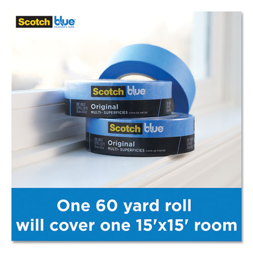 Image of Scotchblue™ Original Multi-Surface Painter'S Tape, 3" Core, 2" X 60 Yds, Blue