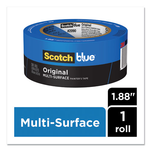Image of Scotchblue™ Original Multi-Surface Painter'S Tape, 3" Core, 2" X 60 Yds, Blue