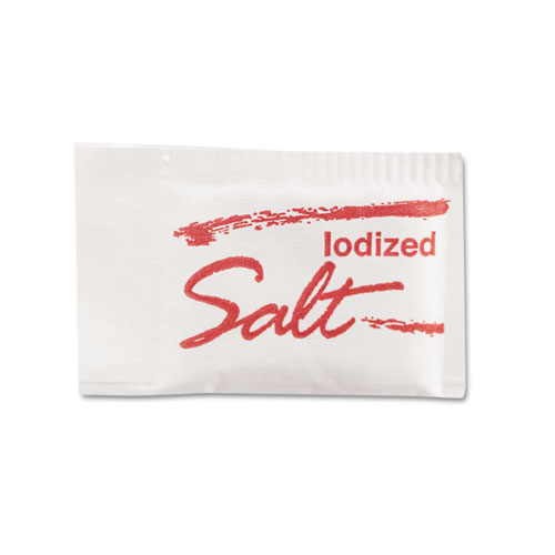 Salt Packets, 0.75 grams, 3,000/Carton
