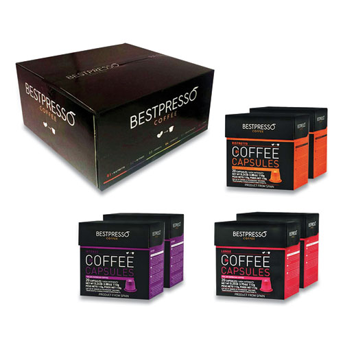 Bestpresso® Nespresso Pods Intense Coffee Variety Pack, 120/Carton