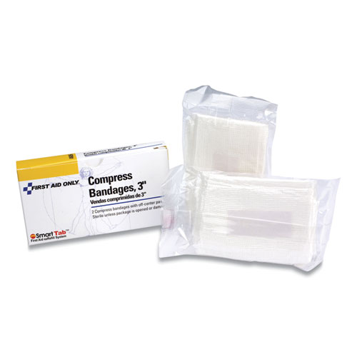 Image of First Aid Only™ Compress Bandages, 3 X 2, 2/Box