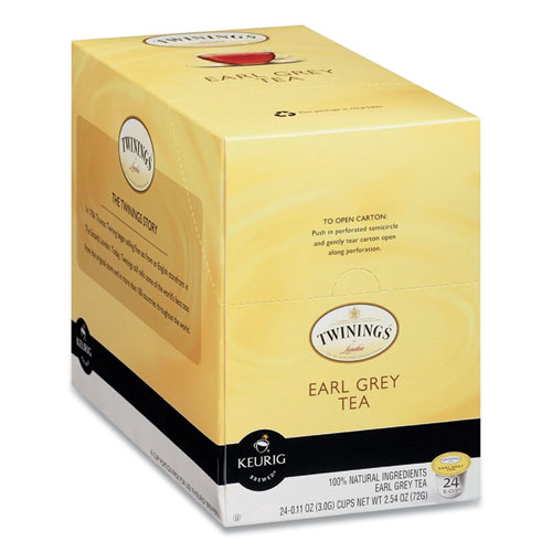 Image of Tea K-Cups, Earl Grey, 0.11 oz K-Cups, 24/Box