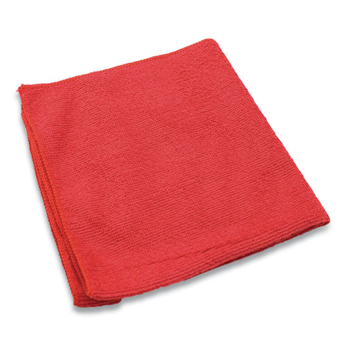 Impact® Lightweight Microfiber Cloths, 16 x 16, Red, 240/Carton