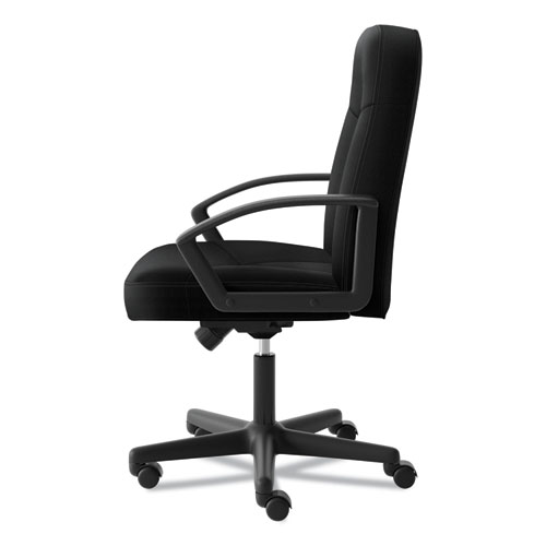 Image of Hon® Hvl601 Series Executive High-Back Chair, Supports Up To 250 Lb, 17.44" To 20.94" Seat Height, Black