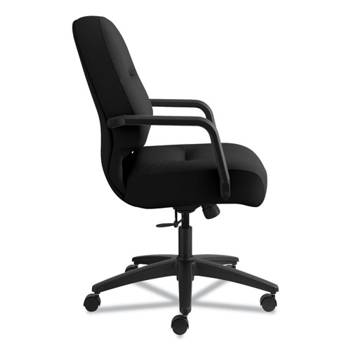 Image of Hon® Pillow-Soft 2090 Series Managerial Mid-Back Swivel/Tilt Chair, Supports Up To 300 Lb, 17" To 21" Seat Height, Black