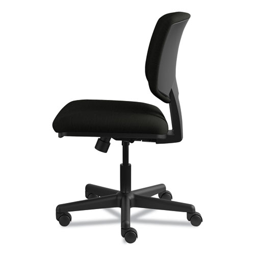 Image of Hon® Volt Series Leather Task Chair With Synchro-Tilt, Supports Up To 250 Lb, 18" To 22.25" Seat Height, Black