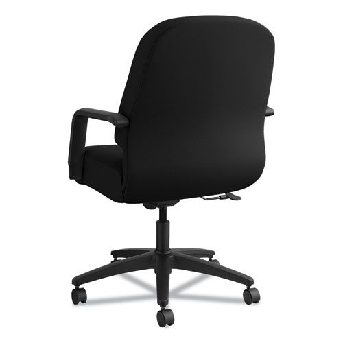 Image of Hon® Pillow-Soft 2090 Series Managerial Mid-Back Swivel/Tilt Chair, Supports Up To 300 Lb, 17" To 21" Seat Height, Black