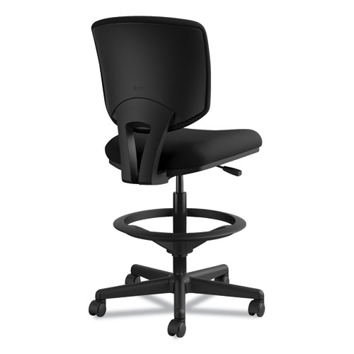 Image of Hon® Volt Series Adjustable Task Stool, Supports Up To 275 Lb, 22.88" To 32.38" Seat Height, Black