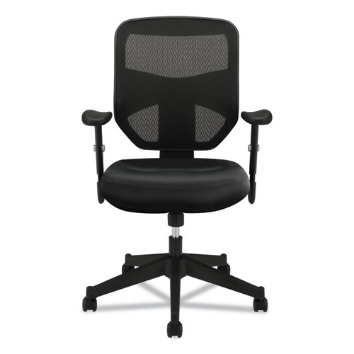 Image of Hon® Vl531 Mesh High-Back Task Chair With Adjustable Arms, Supports Up To 250 Lb, 18" To 22" Seat Height, Black