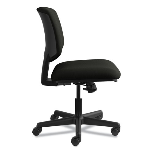 Image of Hon® Volt Series Leather Task Chair, Supports Up To 250 Lb, 18" To 22.25" Seat Height, Black