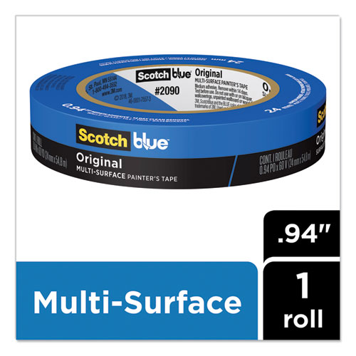 Image of Original Multi-Surface Painter's Tape, 3" Core, 0.94" x 60 yds, Blue