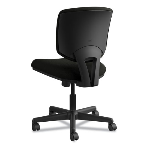 Image of Hon® Volt Series Leather Task Chair, Supports Up To 250 Lb, 18" To 22.25" Seat Height, Black
